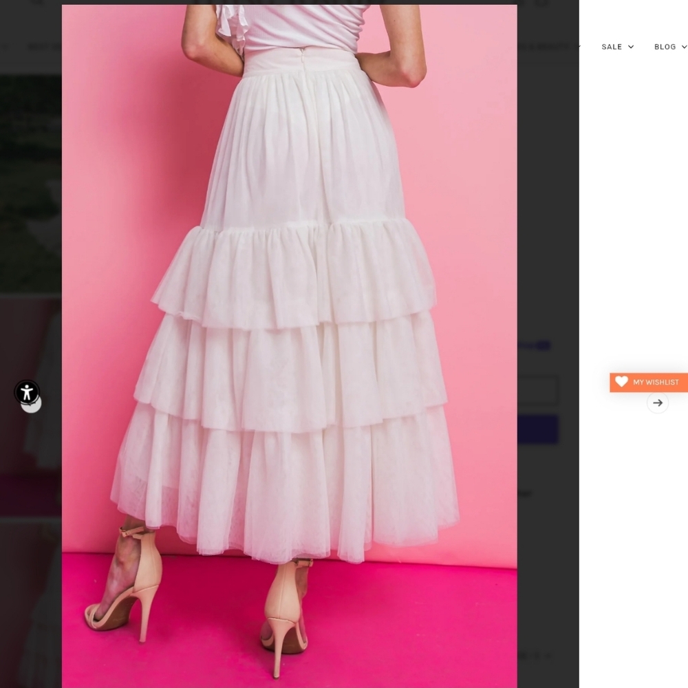 Flying Tomato Chic Purpose Tulle Skirt - Picture 3 of 7